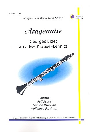 Aragonaise für 3 Klarinetten  und Bassklarinette  Partitur und Stimmen
