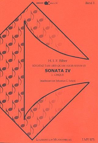 Sonata IV a cinque für 2 Trompeten,  Horn, Posaune und Tuba  Partitur und Stimmen