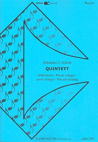 Quintett für 2 Trompeten, Horn,  Posaune und Tuba  Partitur und Stimmen