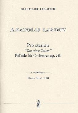 Pro stariu op.21b für Orchester  Studienpartitur  