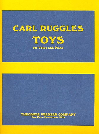 Toys for voice and piano&nbsp;&nbsp;&nbsp;&nbsp;