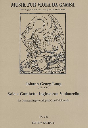 Solo&nbsp;&nbsp;für Gambetta Inglese (Altgambe) und Violoncello&nbsp;&nbsp;Partitur und Stimmen