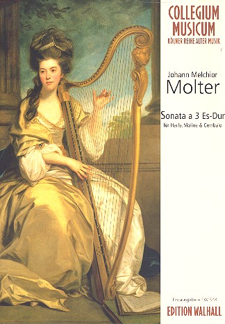 Sonata à tre Es-Dur&nbsp;&nbsp;für Harfe, Violine und Cembalo&nbsp;&nbsp;Partitur und Stimmen