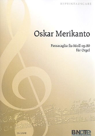 Passacaglia fis-Moll op.80  für Orgel  