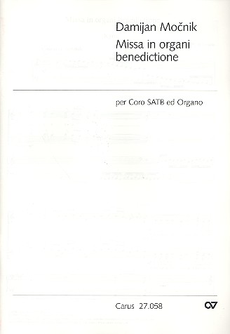Missa in organi benedictione  für gem Chor und Orgel  Partitur (lat)