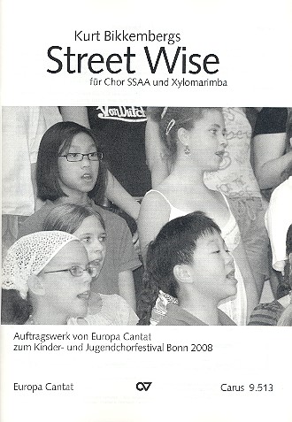 Street Wise für Kinderchor und Xylomarimba  Partitur  