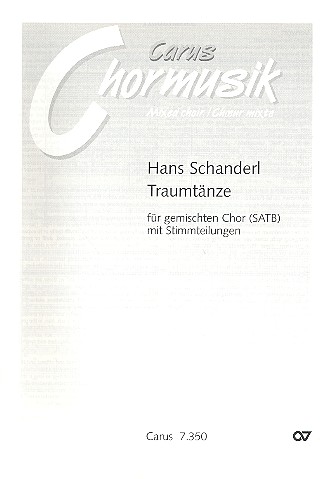 Traumtänze für gem Chor a cappella  Partitur  