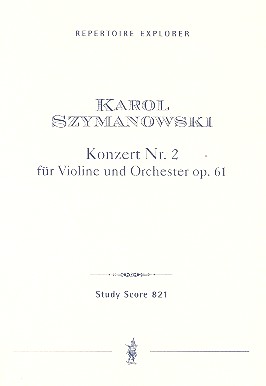 Konzert Nr.2 op.61  für Violine und Orchester  Studienpartitur