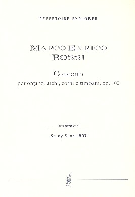 Konzert a-Moll op.100 für Orgel,  Streicher, Hörner und Pauken  Studienpartitur