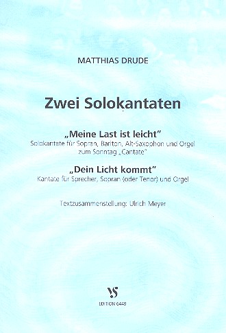 2 Solokantaten für 2 Stimmen und Instrument(e)&nbsp;&nbsp;Partitur&nbsp;&nbsp;