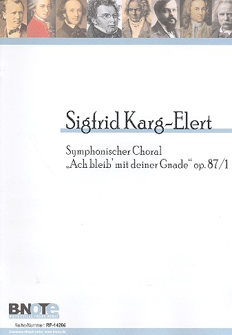 Ach bleib mit deiner Gnade op.87,1  für Orgel  