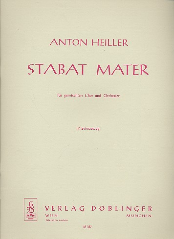 Stabat Mater für gem Chor und Orchester&nbsp;&nbsp;Klavierauszug&nbsp;&nbsp;