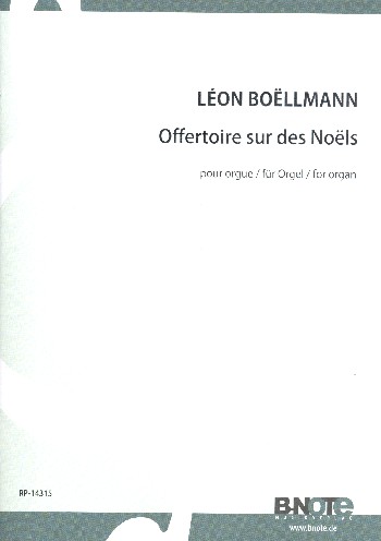 Offertoire sur des noels&nbsp;&nbsp;für Orgel&nbsp;&nbsp;