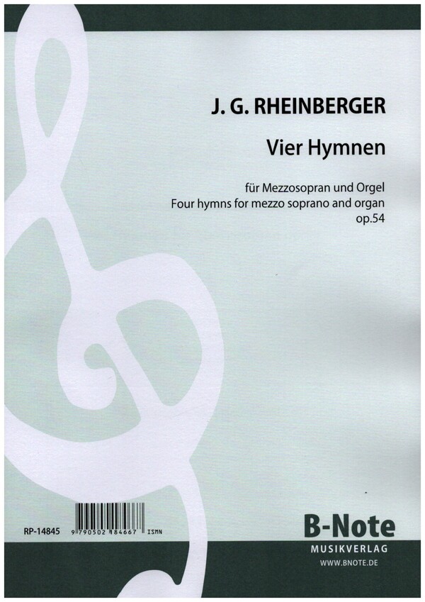 4 Hymnen op.54  für Mezzosopran und Orgel (lat/dt)  