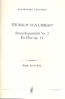 Streichquartett Es-Dur Nr. 2 op.11  für Streichquartett  Studienpartitur