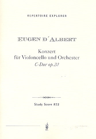 Konzert C-Dur op.20  für Violoncello und Orchester  Studienpartitur