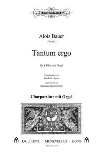 Tantum ergo&nbsp;&nbsp;für gem Chor (SABar) und Orgel&nbsp;&nbsp;Partitur