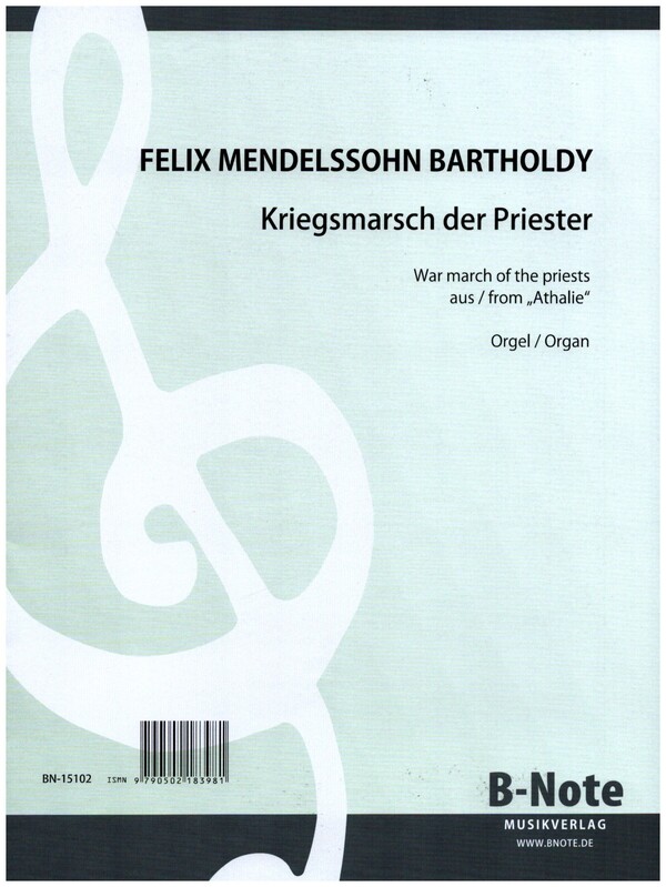 Kriegsmarsch der Priester&nbsp;&nbsp;für Orgel&nbsp;&nbsp;