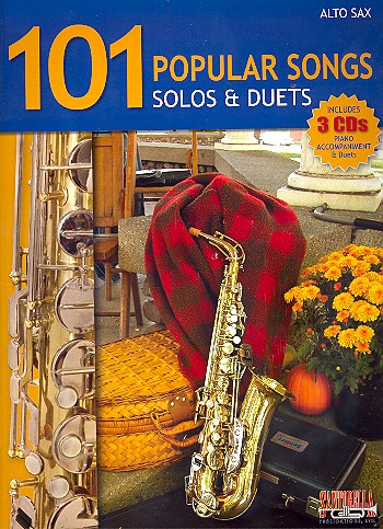 101 popular Songs (+ 3 CD's):&nbsp;&nbsp;for 1-2 alto saxophones&nbsp;&nbsp;score