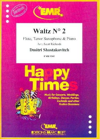 Walzer Nr.2 für&nbsp;&nbsp;Flöte, Tenorsaxophon und&nbsp;&nbsp;Klavier