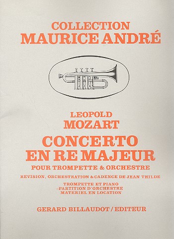 Concerto re majeur pour trompette  et orchestre  partition