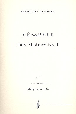 Suite miniature no.1 op.20 für Orchester  Studienpartitur  