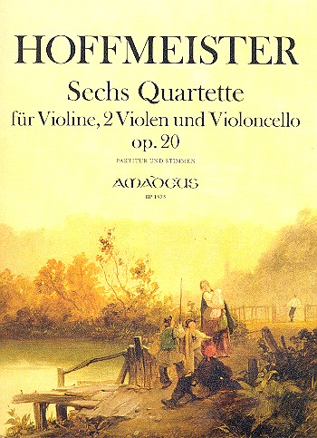 6 Quartette op.20 für Violine,  2 Violen und Violoncello  Partitur und Stimmen