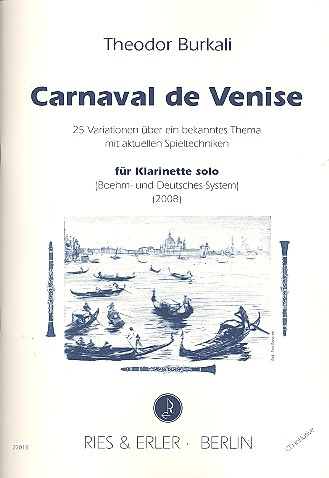 Carneval de Venice (+CD)  für Klarinette  