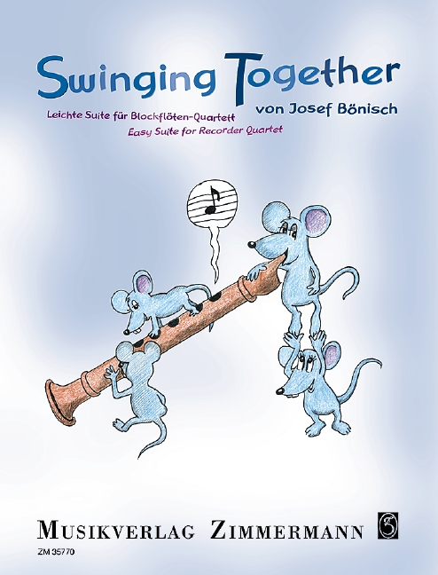 Swinging together  für 4 Blockflöten (SATB)  Partitur und Stimmen