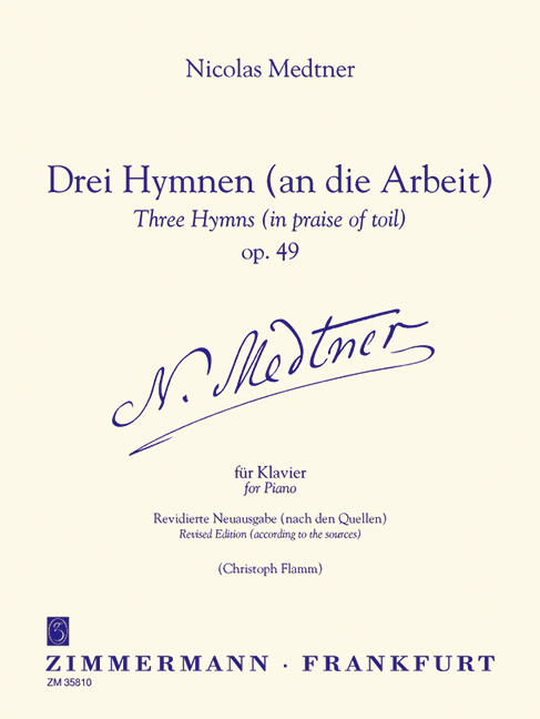 3 Hymnen an die Arbeit op.49  für Klavier  