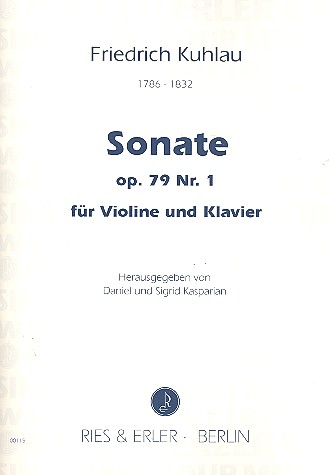 Sonate op.79,1&nbsp;&nbsp;für Violine und Klavier&nbsp;&nbsp;