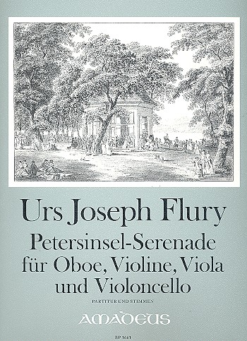 Petersinsel-Serenade für Oboe, Violine,  Viola und Violoncello  Partitur und Stimmen