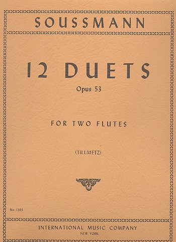12 Duets op.53  for 2 flutes  score