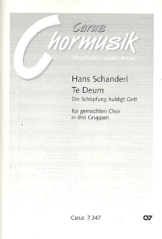 Te Deum für gem Chor (SATBSATBSATB)  a cappella  Partitur