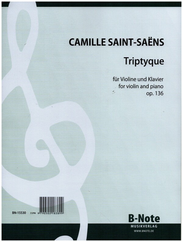 Triptyche op.136&nbsp;&nbsp;für Violine und Klavier&nbsp;&nbsp;