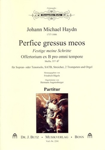 Perfice gressus meos  für Sopran (Tenor), gem Chor, 2 Trompeten, Streicher und Orgel  Partitur (dt/lat)