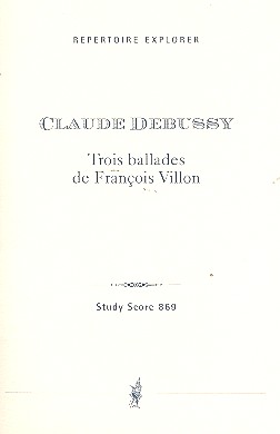 3 Ballades de Francois Villon  für Bariton und Orchester  Studienpartitur (fr)