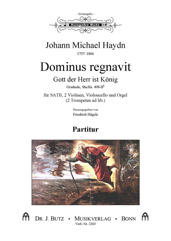 Dominus regnavit  für gem Chor, 2 Violinen, Violoncello und Orgel (2 Trompeten ad lib)  Partitur (dt/lat)