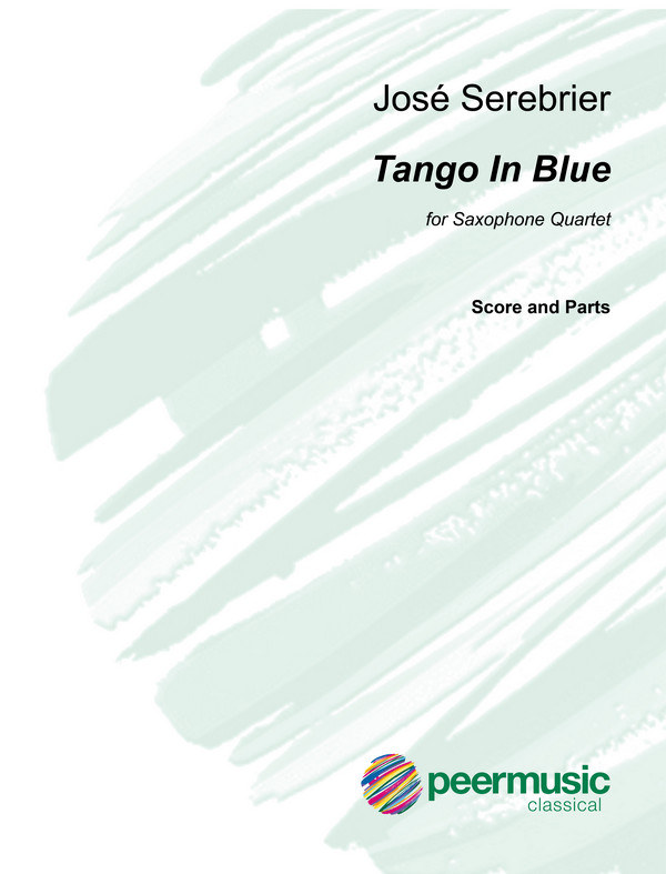 Tango in Blue  for saxophone quartet  score and parts