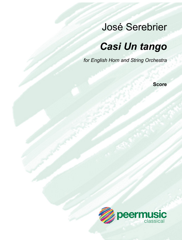 Casi un tango  for engl horn (flute/oboe/clarinet/bassoon/french horn /trumpet)  and string orchestra,  score