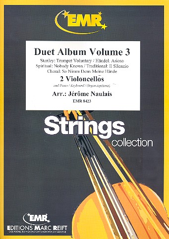 Duet Album vol.3 for 2 violoncellos&nbsp;&nbsp;(piano/keyboard/organ ad lib)&nbsp;&nbsp;2 scores