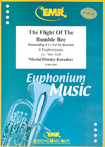 The Flight of the Bumble Bee&nbsp;&nbsp;for 4 euphoniums&nbsp;&nbsp;score and parts