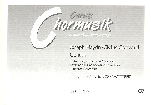 Genesis - Einleitung aus Die Schöpfung&nbsp;&nbsp;für 12 Stimmen (gem Chor) a cappella&nbsp;&nbsp;Partitur