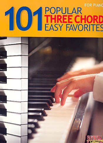 101 popular 3 Chord easy Favorites  for piano (with text)  