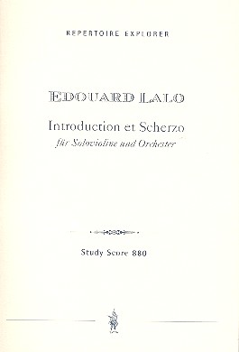 Introduktion und Scherzo für Violine  und Orchester  Studienpartitur
