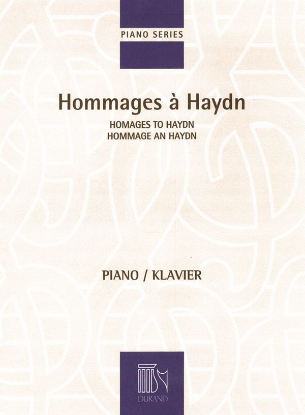 Hommages à Haydn 3 pièces &nbsp;&nbsp;pour piano&nbsp;&nbsp;