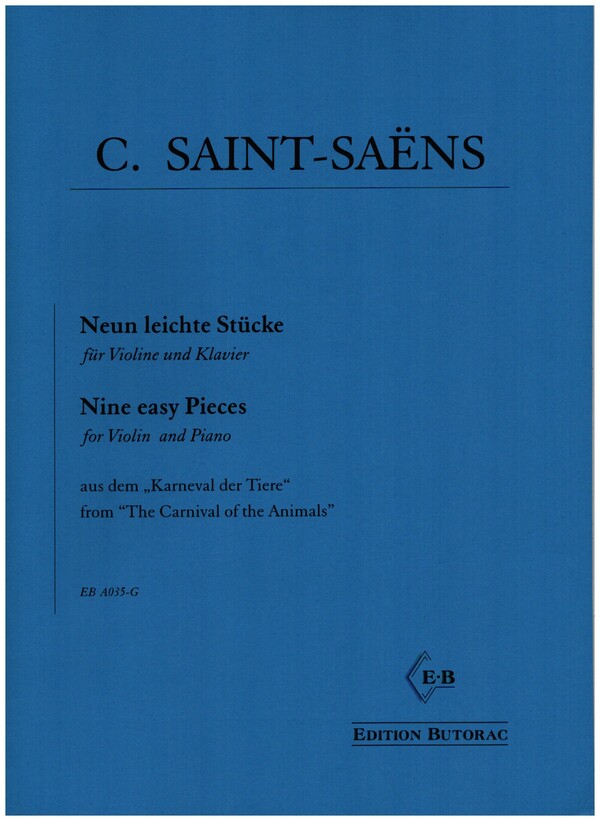 9 leichte Stücke für Violine  und Klavier  