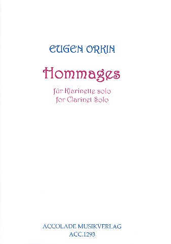 Hommages   für Klarinette solo  