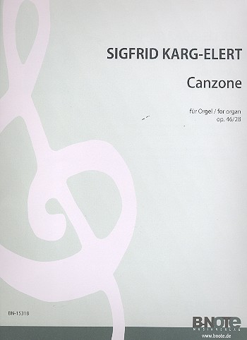Canzone op.46 &nbsp;&nbsp;für Orgel&nbsp;&nbsp;