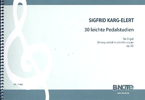 30 leichte Pedalstudien op.83  für Orgel  